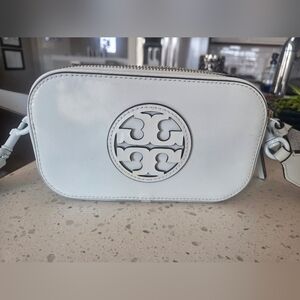 Tory Burch Miller Camera Mini Crossbody Bag in Ice Blue